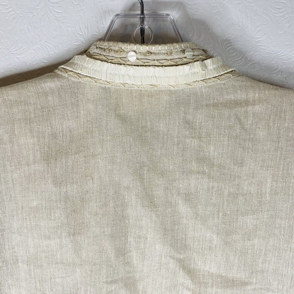 Chico’s Size 3 / XL Linen Blend Jacket - Picture 9 of 11